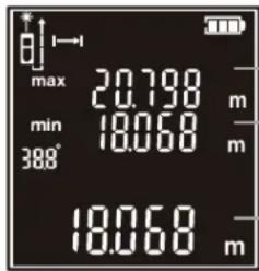 max 20.198 m min 18.068 m 388° 18.068 m
