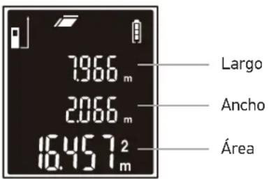 7.966 m 2.066 m 16.457 m² Largo Ancho Área