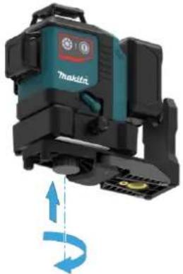 MAKITA SK700D - Verwendung der Adapter und der Wandhalterung - 1