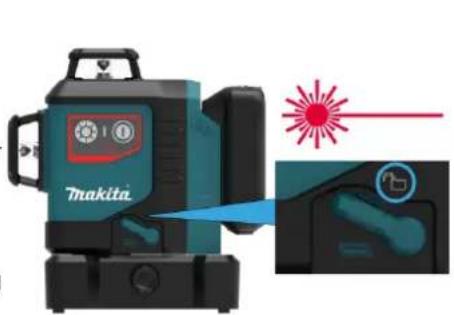 MAKITA SK700D - Nivellierung entriegelt - 2