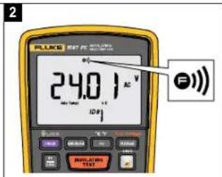 2 FLUKS 87 PE W/1000 24.0 V AC V F