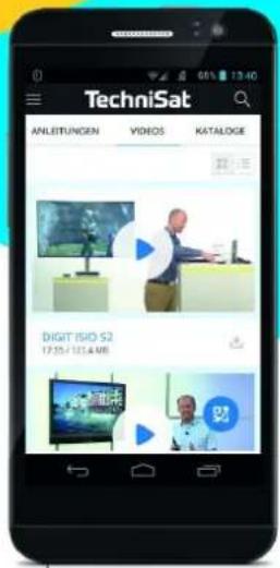 TechniSat ANLEITUNGEN VIDEOS KATALOGE DIGIT ISIO S2 17:35/121.4 AM