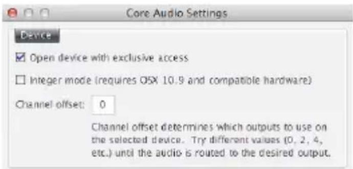 InLine AmpUSB-EQ - JRiver Media Center DSD DoP Einstellung unter Mac OS: - 5