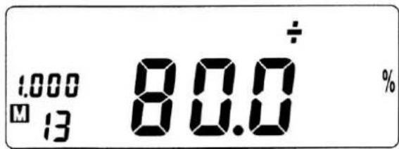 1.000 M 13 80.0÷ %