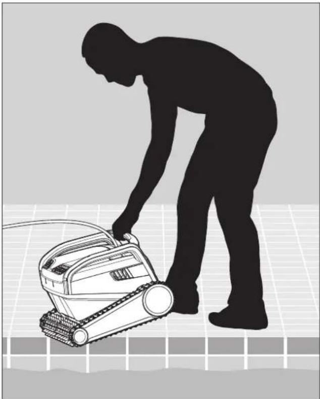 MAYTRONICS Dolphin X30 - Placing the Robotic Pool Cleaner into the pool - 1