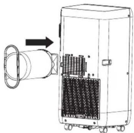 SereneLife SLACHT804 - How to connect the connectors to the Air exhaust duct. - 4
