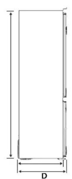 CORBERO CCM1954NFEINTEG - Diagrama del espacio necesario - 2