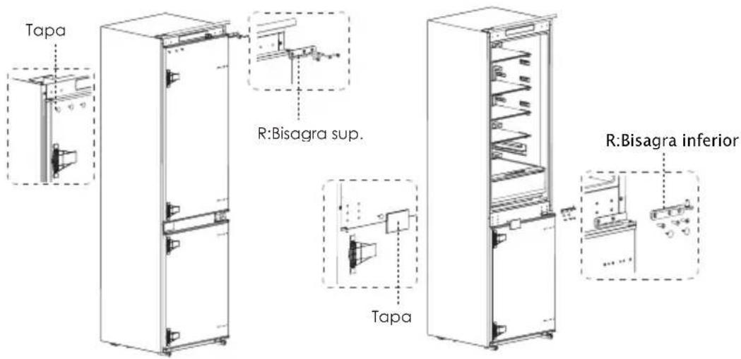 Tapa R:Bisagra sup. Tapa R:Bisagra inferior