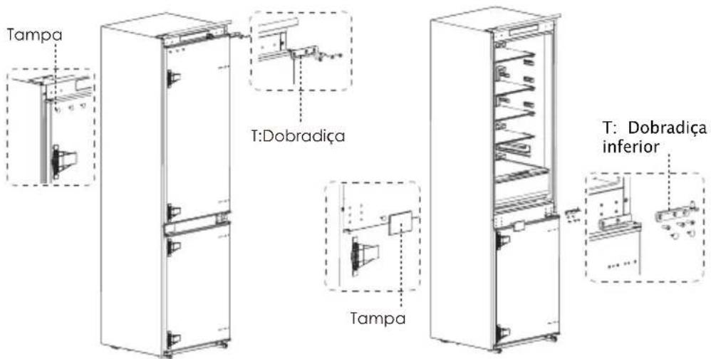 Tampa T:Dobradica T: Dobradica inferior Tampa