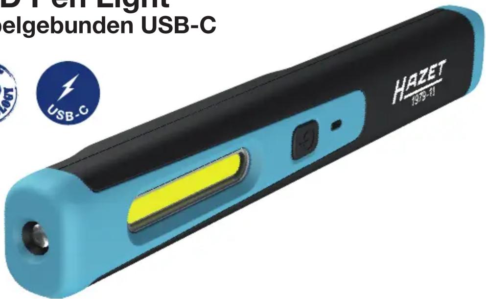 D TCH Light elgebunden USB-C HAZET 1979-11 USB-C
