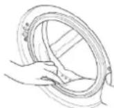 Exquisit WA59214-340A - Türdichtungsring reinigen - 1