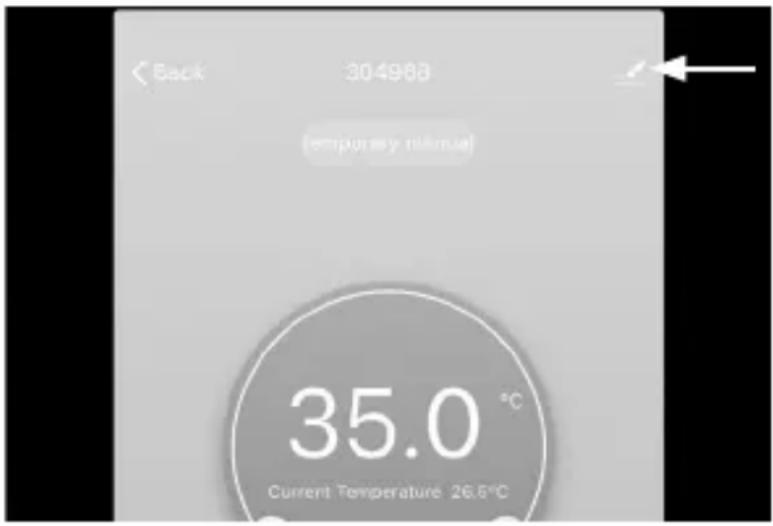 Back 304968 (emporally interval) 35.0 °C Current Temperature 26.6°C