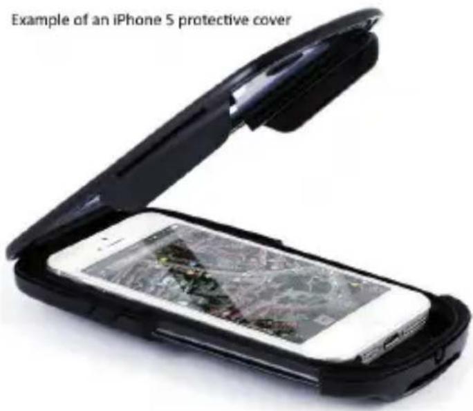 Example of an iPhone 5 protective cover