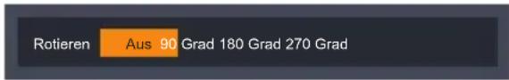 Rotieren Aus 90 Grad 180 Grad 270 Grad