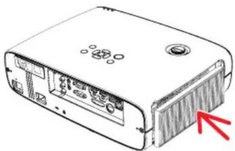 RICOH PJ WUL5A50 - Ersetzen des Filters - 1