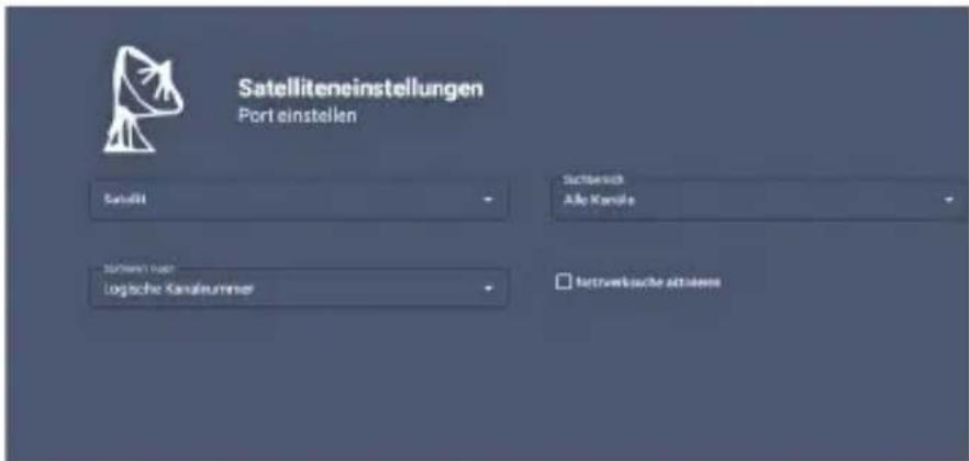 Satelliteneinstellungen Port einstellen Sanskrit Sachanach Alle Kanabe Schinen für logische Kanabummer tetravirksuche aktiessen