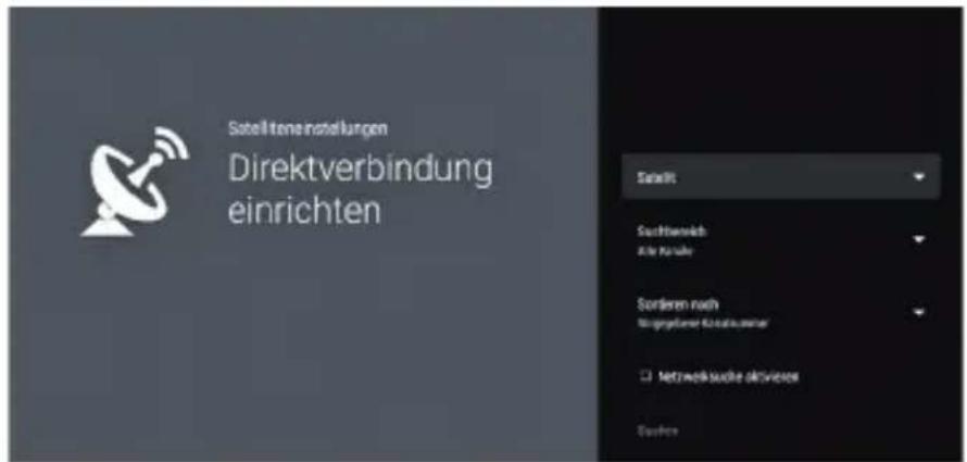 Satelltemensstellungen Direktverbindung einrichten Sahlt Sachtbereich Alle Konsle Sortieren nach Birksysteme Aktivausser Networksuche aktiviese Sachlos