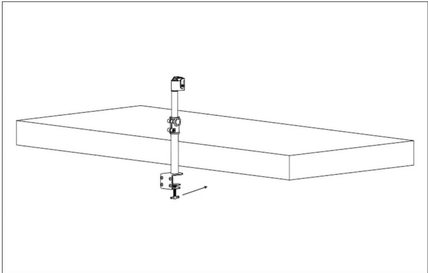 Mount-It! MI-706 - Mounting the Bracket to the Desk - 1