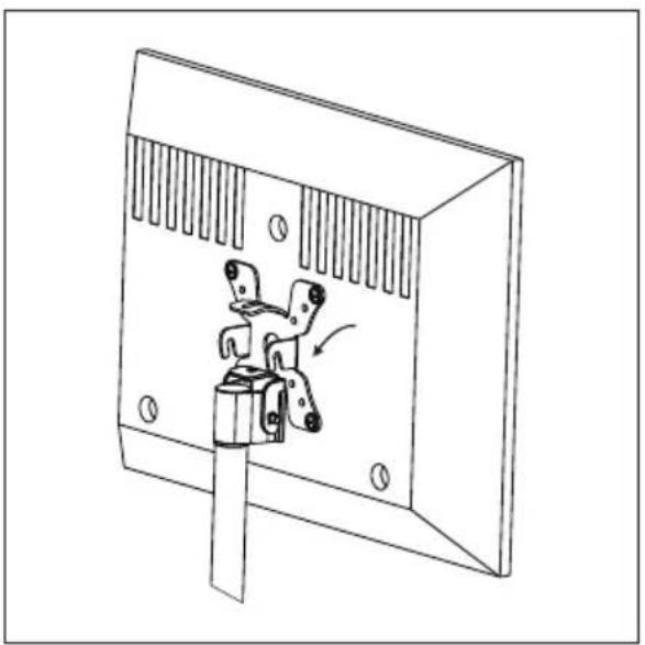 Mount-It! MI-706 - Attaching TV to Desk Bracket and Adding the Knob - 1