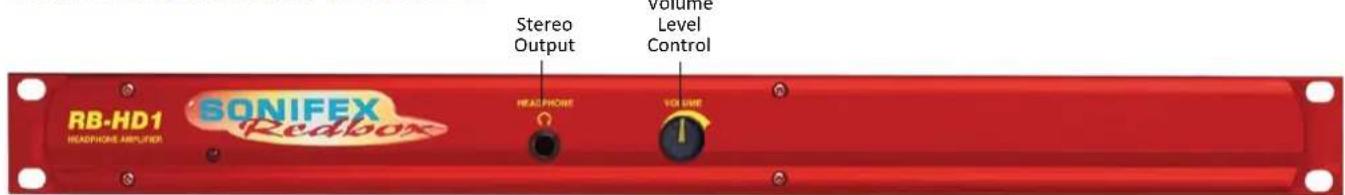 RB-HD1 SONIFEX Redbox Headphone Stereo Output Volume Level Control 1