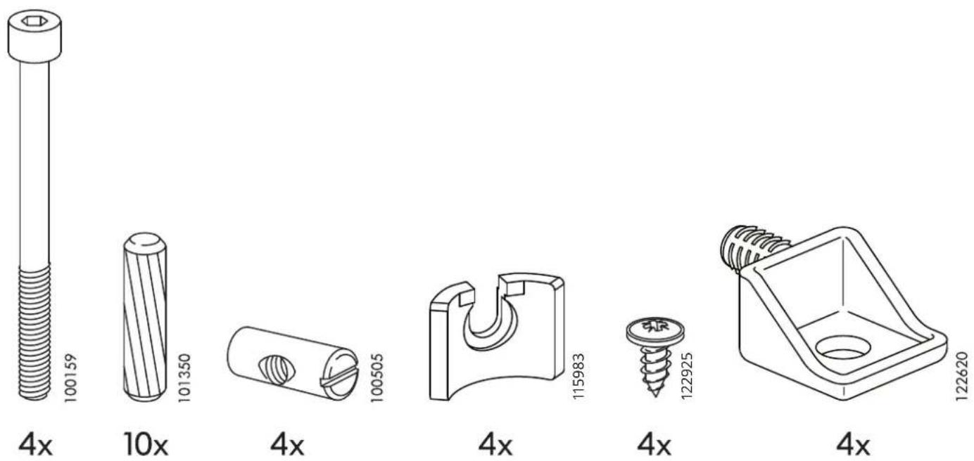 100159 10x 101350 4x 100505 4x 115983 4x 122925 4x 122620