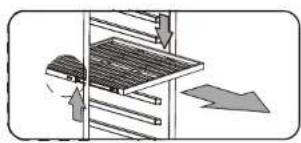 DELONGHI DEWC54S - Removing the roller shelves - 1
