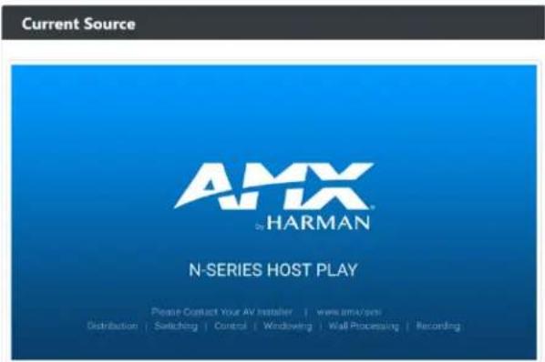 Current Source AMX HARMAN N-SERIES HOST PLAY Please Contact Your AV Installer | www.amx/ysi Distribution | Switching | Control | Windowing | Wall Processing | Recording