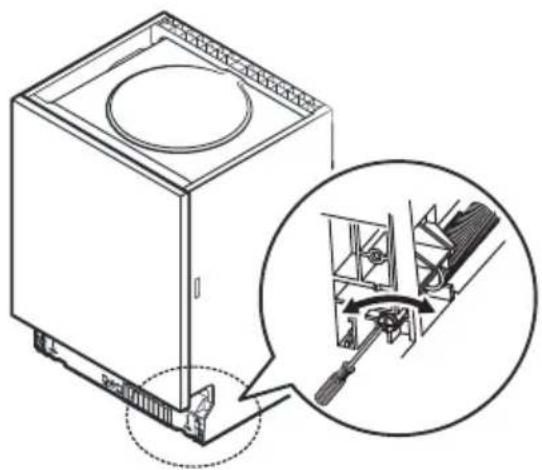 HISENSE HI520D10X - Step 3. Tension adjustment of the door spring - 1