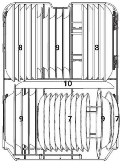 HISENSE HI520D10X - Lower basket: - 1