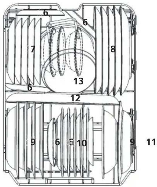 HISENSE HI520D10X - Lower basket: - 1