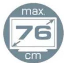 max. 76 cm