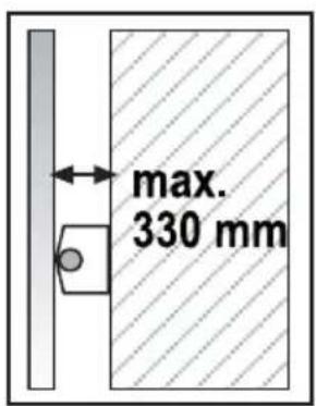max. 330 mm