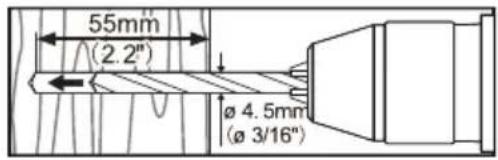 Schwaiger LWH3263 011 - MONTAGE AN WAND MIT HOLZPFOSTEN: - 2