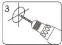 Schwaiger LWH3263 011 - MONTAGE AN WAND MIT HOLZPFOSTEN: - 3