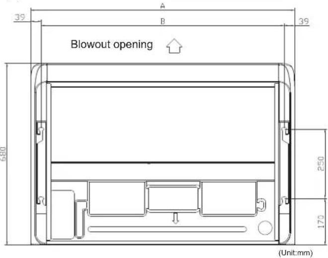39 A B 39 Blowout opening 580 250 170 (Unit:mm)