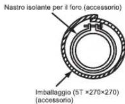 Nastro isolante per il foro (accessorio) Imballaggio (5T ×270×270) (accessorio)