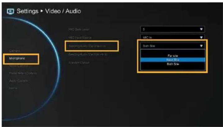 Settings ▶ Video / Audio MCC Data Layer MCC Data Service Sampling Auto Via Drive-on Sampling Auto Via Drive-on Audio Custom MCC in Bath Size For size Audio Size Bath Size Microphone Voice Connection Radio Cable Audio Cable Name