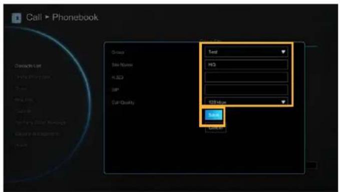 Call ▶ Phonebook Group Size Name R.S.D. Size Call Quality Text HG 128 Mio Call Download