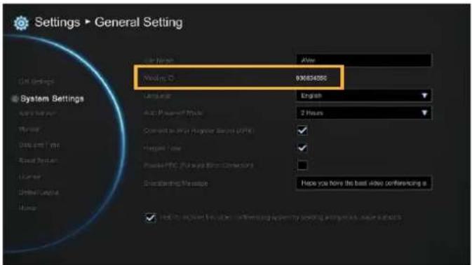 Settings ▶ General Setting System Settings Name: Niting C 93684556 Language: English Auto-Powered Style: 2 Hours Connect to User Identifier Service (FPC) Hazard Type: ✓ Prepaid FPC (Please Enter Connection) Description Name: Have you have the best video conferencing is ✓ Use the code for your following help by setting your name, user ID.