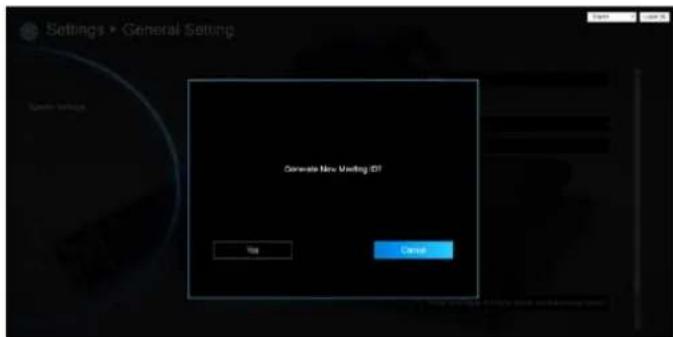 Settings > General Settings Generate New Viewing Off Yes Cancel