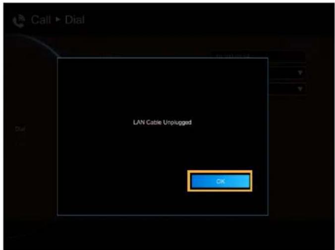 LAN Cable Unplugged OK