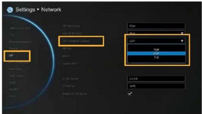 Settings ▶ Network USB Connection CPS Advanced Network Forward BP SP Bitumen Internal Project SP I transmit channel SP Fax BOP Custom BIP TCP/IP UDP TCP/IP UDP USB 0.00 3478 ✓