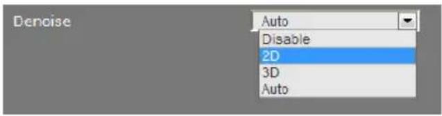 Denoise Auto Disable 2D 3D Auto