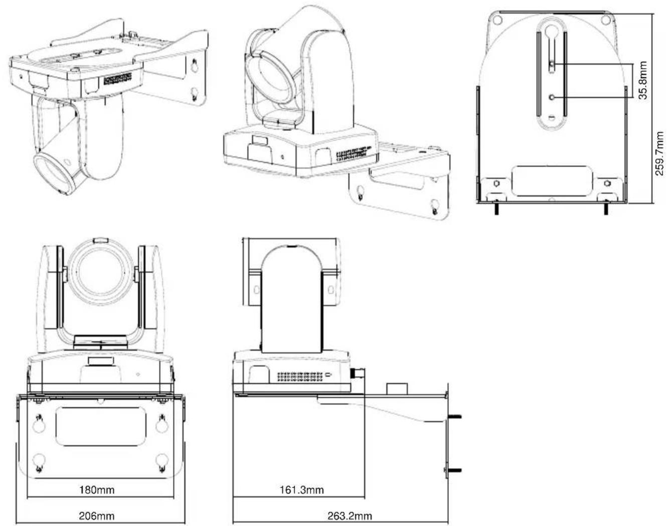 AVer TR315N - Dimensions - 10