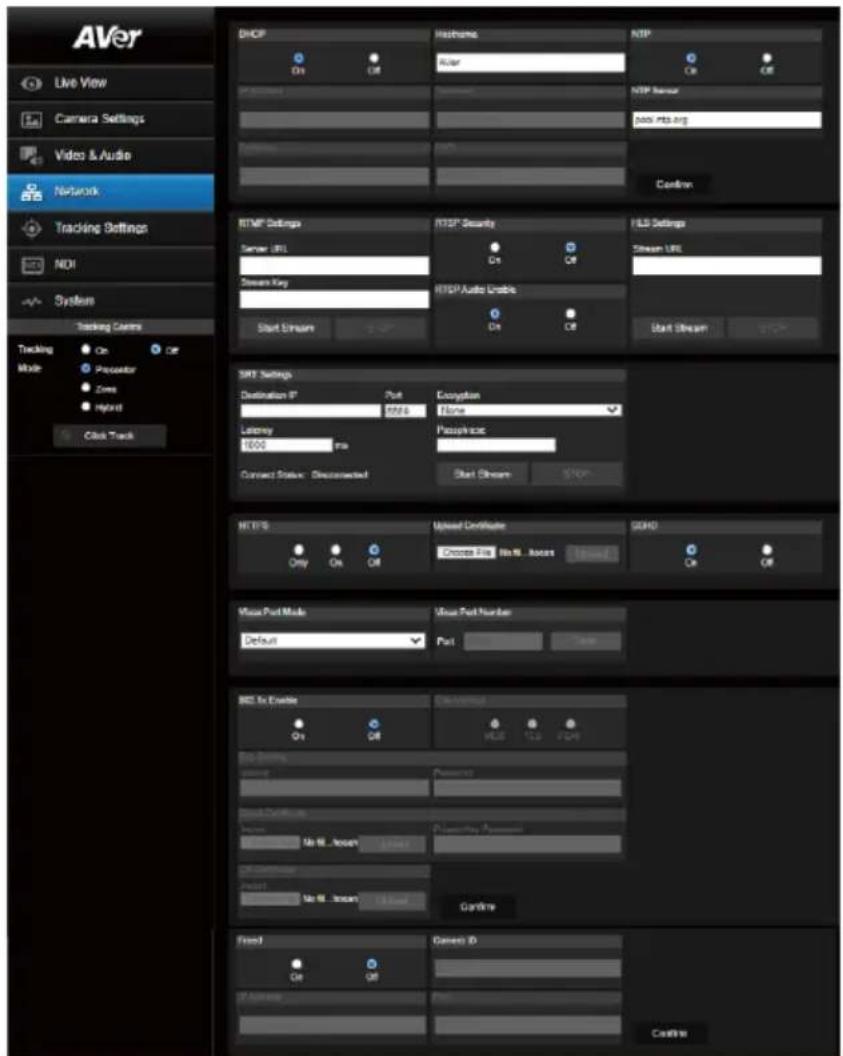 AVer Live View Camera Settings Video & Audio Network Tracking Settings MDI System Tracking Camera Tracking Mode On Preceptor Zone Hybrid Click Track DHCP On Off Histrange Riser NTP On Off NTP Sensor pack info.org Conflorin RTMP Settings Server URL Stream Key Start Stream RTMP Security On Off FLS Settings Stream URL RTMP Audio Enable On Off Start Stream SMT Settings Destination IP Port Info4 Encryption None Latency 1000 rpm Passphrase Connect Status: Disconnected Start Stream MTPS Only On Off Upload Certificate Delete File Win It Accounts GND3D On Off Music Port Mode Default Music Port Number Port REC To Enable On Off Conflorin PLS Tsp F# File Subprime PowerPoint Show Connection Image 16.0x10.0x10.0x10.0x10.0x10.0x10.0x10.0x10.0x10.0x10.0x10.0x10.0x10.0x10.0x10.0x10.0x10.0x10.0x10.0x10.0x15.0x10.0x10.0x10.0x10.0x10.0x10.0x10.0x10.0x10.0x15.0x10.0x10.0x10.0x10.0x10.0x15.0x10.0x10.0x10.0x15.0x10.0x15.0x15.0x15.0x15.0x15.0x15.0x15.0x15.0x15.0x15.0x15.0x15.0x15.0x15.0x15.0x15.0x15.0x15.0x15.0x15.0x12.5x12.5x12.5x12.5x12.5x12.5x12.5x12.5x12.5x12.5x12.5x12.5x12.5x12.5x12.5x12.5x12.5x12.5x12.5x12.5x12.8x12.8x12.8x12.8x12.8x12.8x12.8x12.8x12.8x12.8x12.8x12.8x12.8x12.8x12.8x12.8x12.8x12.8x12.8x12.8x12.9x12.9x12.9x12.9x12.9x12.9x12.9x12.9x12.9x12.9x12.9x12.9x12.9x12.9x12.9x13.3x3333333333333333333333333333333333333333333333333333333333333333333333333333333333333333333333333333