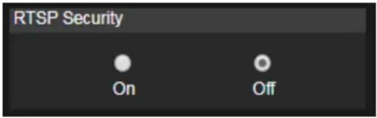 RTSP Security On Off