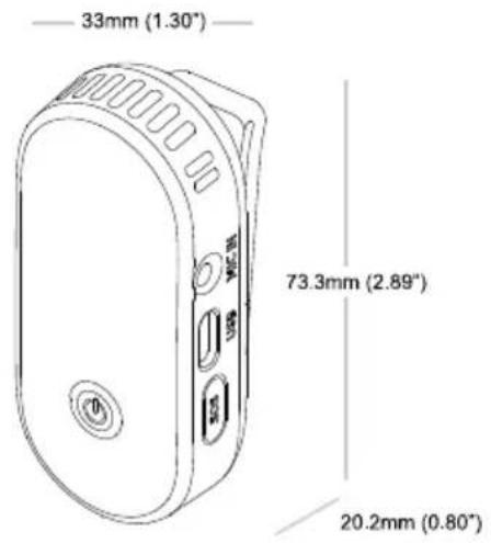 33mm (1.30°) 73.3mm (2.89°) 20.2mm (0.80°)
