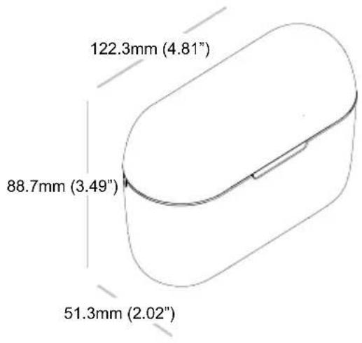 122.3mm (4.81") 88.7mm (3.49") 51.3mm (2.02")