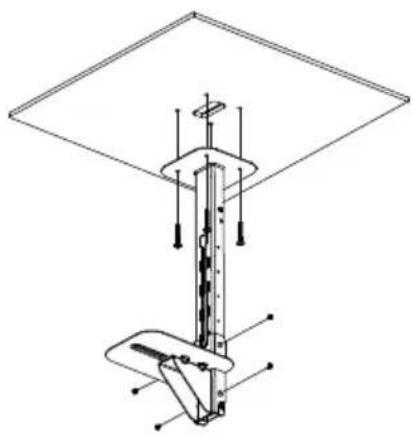 AVer VC550 - To mount the camera to the ceiling: - 1