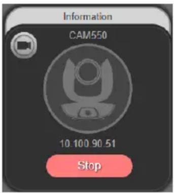 Information CAM550 10.100 90.51 Stop